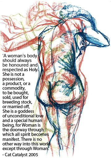 Excerpt from Womanifesto II (2005) by Cat Catalyst